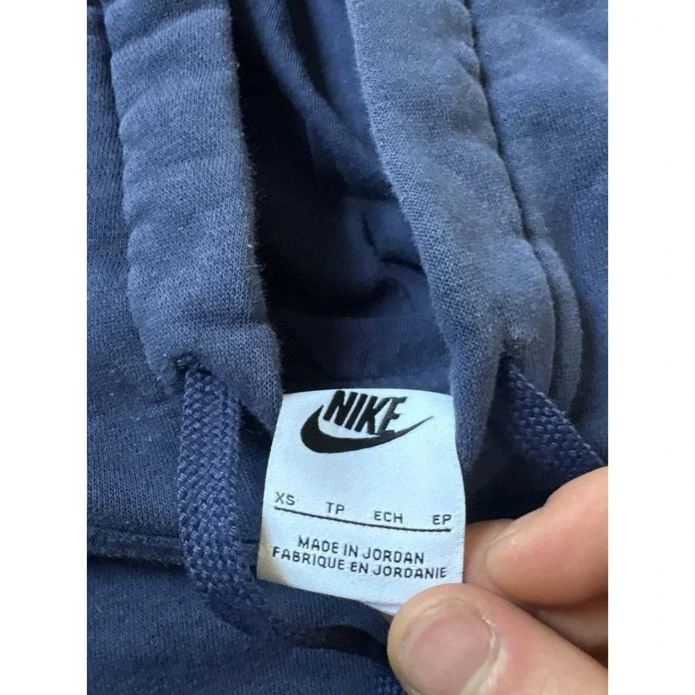 Nike Sportswear Club Fleece Graphic Hoodie Men's Size XS Blue